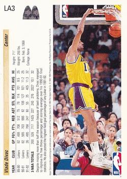 1992-93 Upper Deck McDonald's - Los Angeles Lakers #LA3 Vlade Divac Back