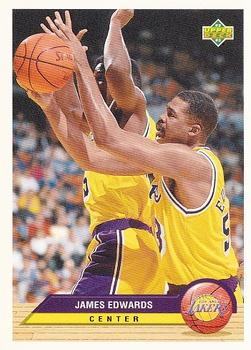 1992-93 Upper Deck McDonald's - Los Angeles Lakers #LA4 James Edwards Front