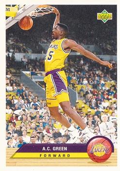 1992-93 Upper Deck McDonald's - Los Angeles Lakers #LA5 A.C. Green Front