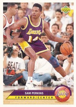 1992-93 Upper Deck McDonald's - Los Angeles Lakers #LA7 Sam Perkins Front