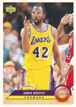 1992-93 Upper Deck McDonald's - Los Angeles Lakers #LA10 James Worthy Front