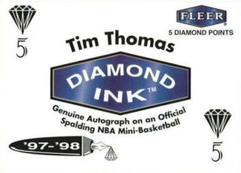 1997-98 Fleer - Diamond Ink 5 Points #NNO Tim Thomas Front