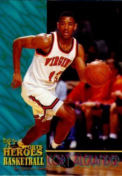 1996 Signature Rookies Basketball Sports Heroes #17 Cory Alexander Front