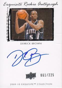 2009-10 Upper Deck Exquisite Collection #68 Derrick Brown Front
