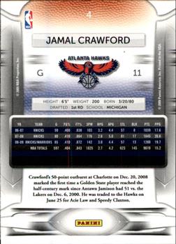2009-10 Panini Prestige #4 Jamal Crawford Back