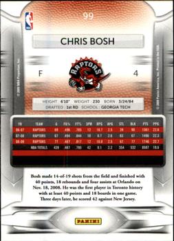 2009-10 Panini Prestige #99 Chris Bosh Back