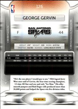 2009-10 Panini Prestige #126 George Gervin Back