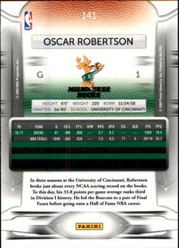 2009-10 Panini Prestige #141 Oscar Robertson Back