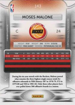 2009-10 Panini Prestige #143 Moses Malone Back