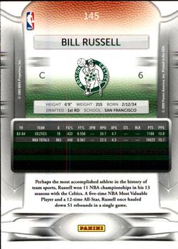2009-10 Panini Prestige #145 Bill Russell Back