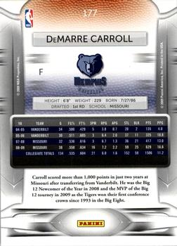 2009-10 Panini Prestige #177 DeMarre Carroll Back