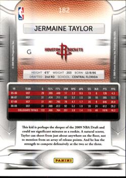 2009-10 Panini Prestige #182 Jermaine Taylor Back