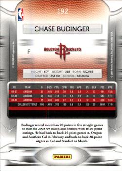 2009-10 Panini Prestige #192 Chase Budinger Back