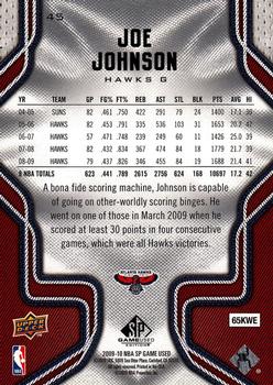 2009-10 SP Game Used #45 Joe Johnson Back