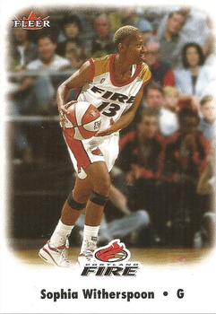 2001 Fleer Hershey WNBA #8 Sophia Witherspoon Front