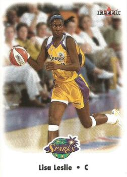 2001 Fleer Hershey WNBA #9 Lisa Leslie Front