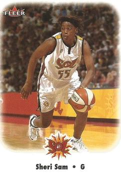 2001 Fleer Hershey WNBA #14 Sheri Sam Front