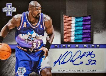2013-14 Panini Innovation - Digs and Sigs Prime #34 Karl Malone Front