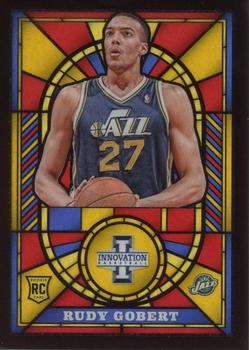 2013-14 Panini Innovation - Rookie Stained Glass Gold #11 Rudy Gobert Front