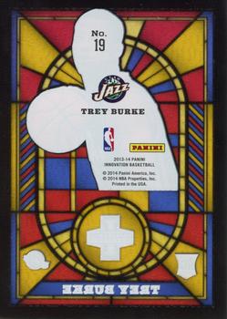 2013-14 Panini Innovation - Rookie Stained Glass Gold #19 Trey Burke Back
