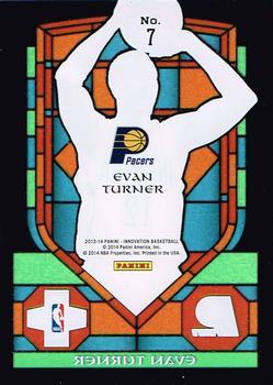 2013-14 Panini Innovation - Stained Glass #7 Evan Turner Back