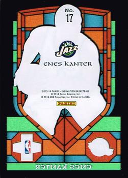 2013-14 Panini Innovation - Stained Glass #17 Enes Kanter Back