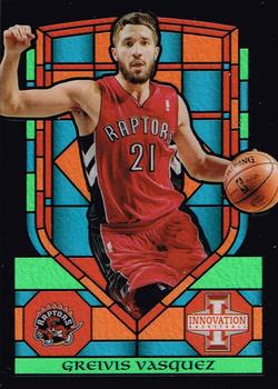2013-14 Panini Innovation - Stained Glass #22 Greivis Vasquez Front