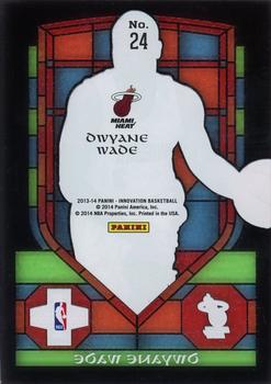 2013-14 Panini Innovation - Stained Glass #24 Dwyane Wade Back