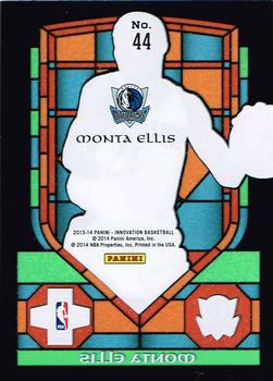 2013-14 Panini Innovation - Stained Glass #44 Monta Ellis Back