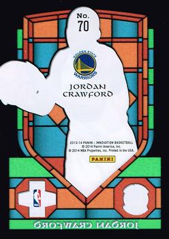 2013-14 Panini Innovation - Stained Glass #70 Jordan Crawford Back