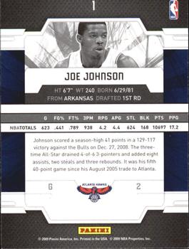 2009-10 Donruss Elite #1 Joe Johnson Back