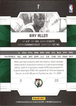 2009-10 Donruss Elite #7 Ray Allen Back