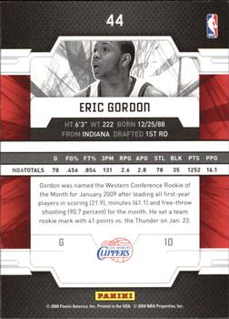2009-10 Donruss Elite #44 Eric Gordon Back