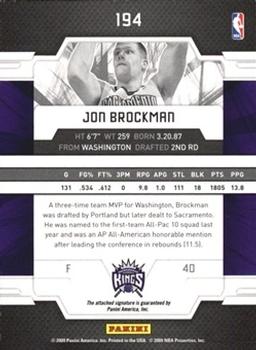2009-10 Donruss Elite #194 Jon Brockman Back