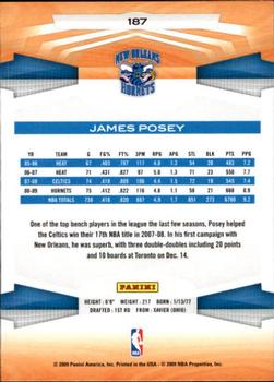 2009-10 Panini #187 James Posey Back