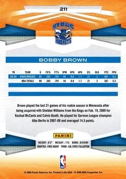 2009-10 Panini #211 Bobby Brown Back