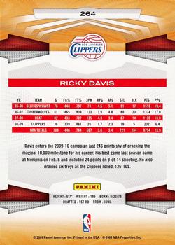 2009-10 Panini #264 Ricky Davis Back