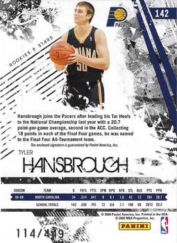 2009-10 Panini Rookies & Stars #142 Tyler Hansbrough Back