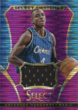 2013-14 Panini Select - Swatches Prizms Purple #61 Anfernee Hardaway Front