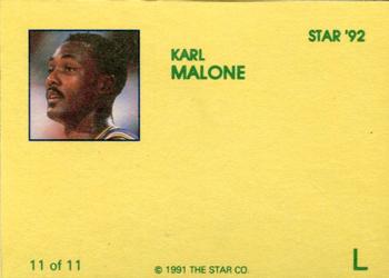 1992 Star Karl Malone #11 Karl Malone Back