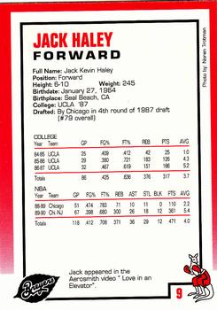 1990-91 Kayo Breyer's New Jersey Nets #9 Jack Haley Back
