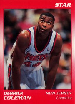 1990-91 Star Derrick Coleman Red #1 Derrick Coleman Front