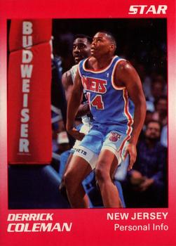 1990-91 Star Derrick Coleman Red #8 Derrick Coleman Front