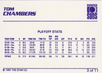 1990-91 Star Tom Chambers #3 Tom Chambers Back