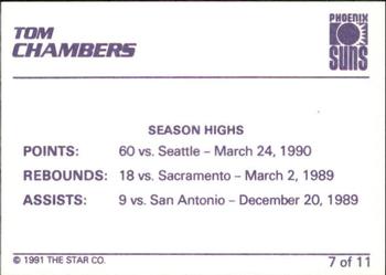 1990-91 Star Tom Chambers #7 Tom Chambers Back