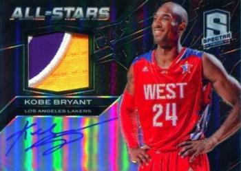 2013-14 Panini Spectra - All-Stars Jersey Autographs Black #1 Kobe Bryant Front