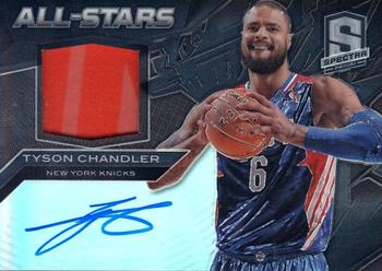 2013-14 Panini Spectra - All-Stars Jersey Autographs Black #8 Tyson Chandler Front