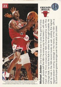 1993-94 Upper Deck Pro View #23 Michael Jordan Back
