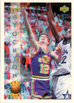 1993-94 Upper Deck Pro View #18 John Stockton Front