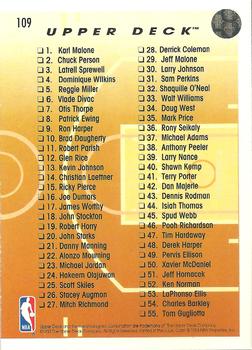 1993-94 Upper Deck Pro View #109 Michael Jordan Back